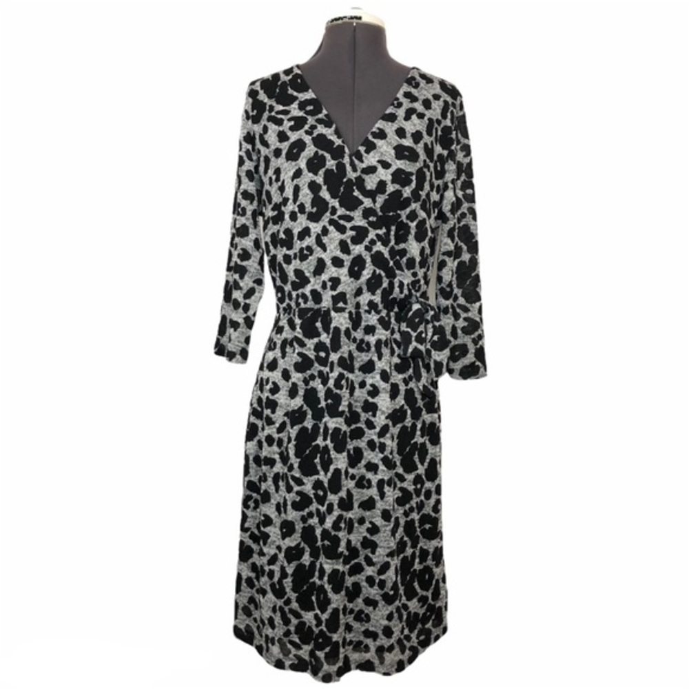 Hail3y:23 NWOT Women’s Faux Wrap Leopard Dress L
